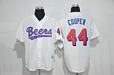 Bad News Beers #44 Joe Cooper White Stitched Movie Jersey,baseball caps,new era cap wholesale,wholesale hats